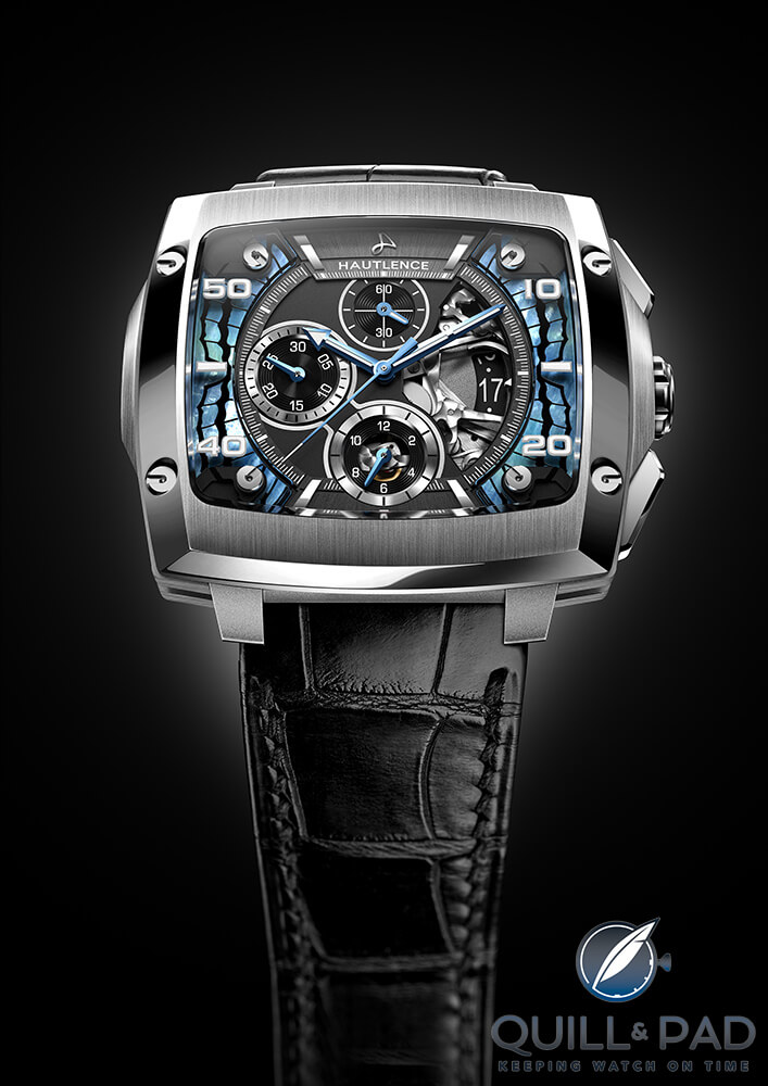 The Hautlence Invictus Morphos chronograph designed by Eric Cantona