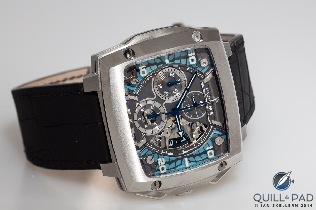 The Hautlence Invictus Morphos chronograph designed by Eric Cantona