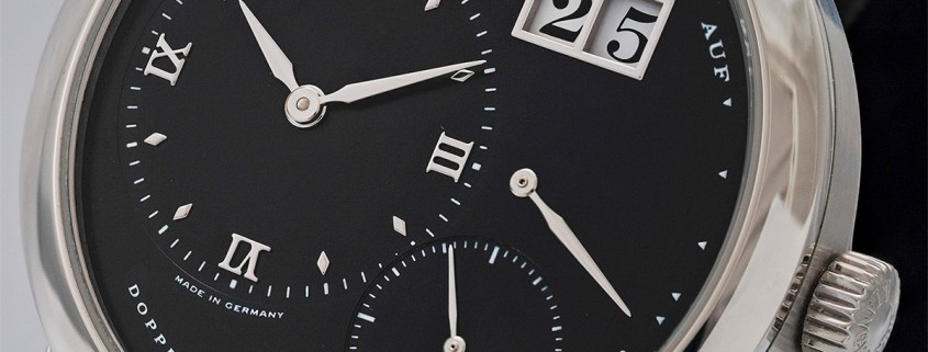A. Lange & Söhne Lange 1 black-dial and stainless steel case