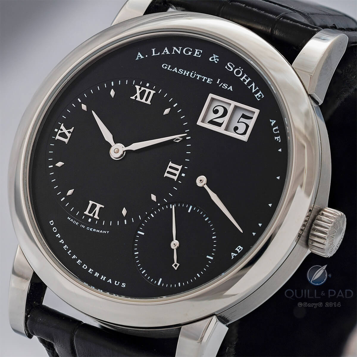 A. Lange & Söhne Lange 1 black-dial and stainless steel case