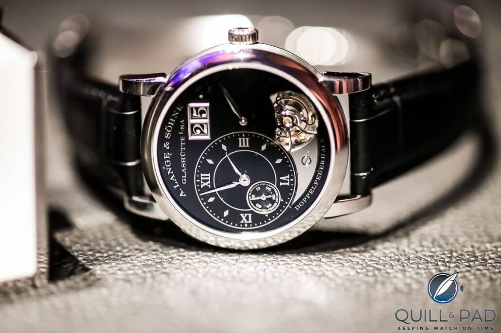 Lange 1 Tourbillon Handwerkskunst (photo courtesy Howard Parr)
