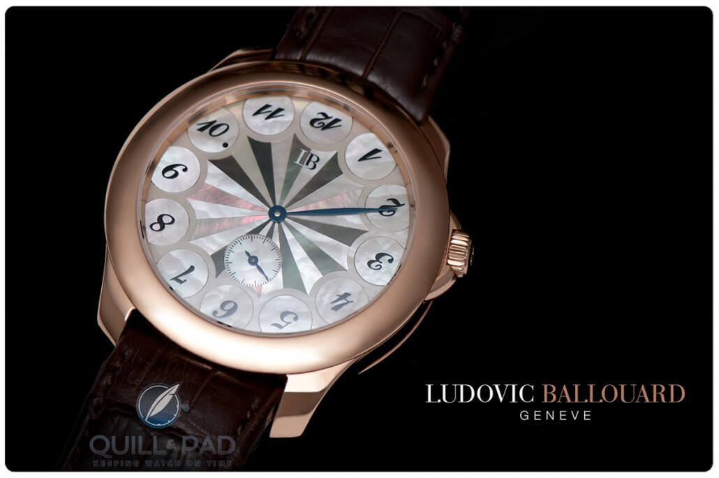 Ludovic Ballouard Upside Down with mother-of-pearl dial