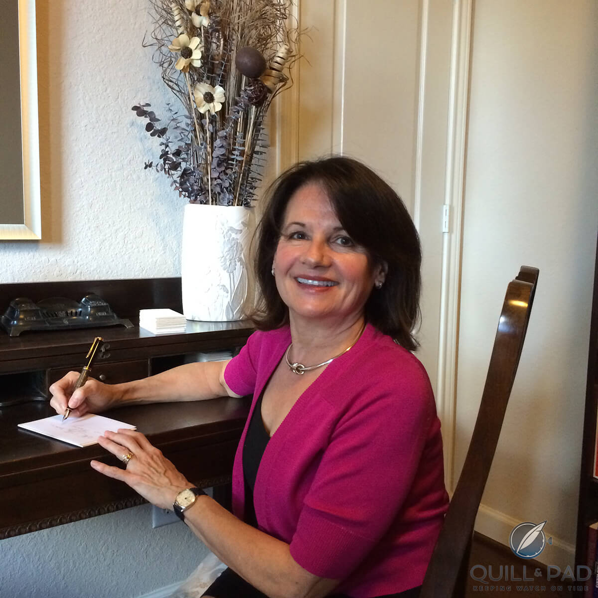 Pen advocate and aficionado Nancy Olson