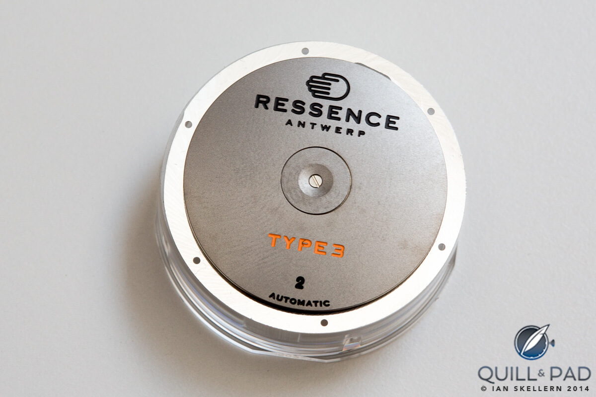 The automatic winding rotor of the Ressence Type 3