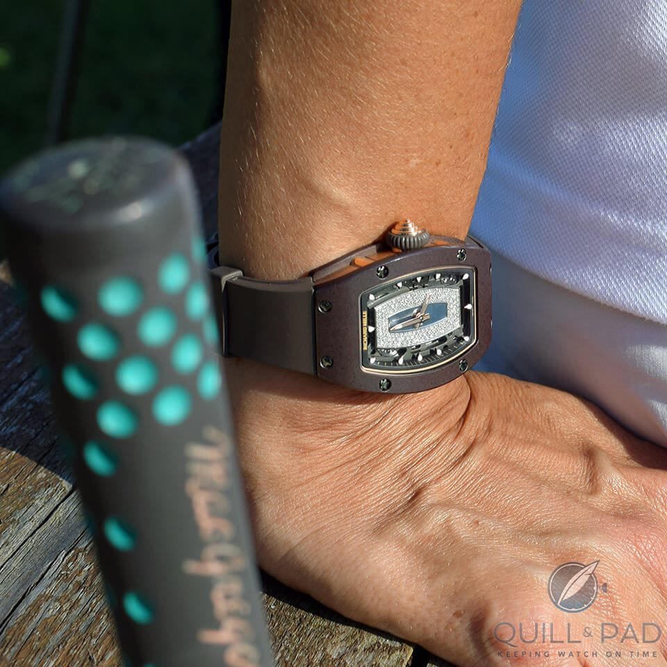 Richard Mille RM 07-01 in chocolate ceramic (photo courtesy Alice Keehn)