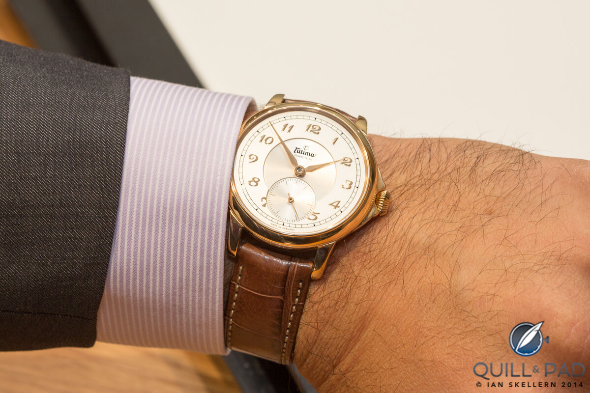Tutima Hommage Minute Repeater on the wrist
