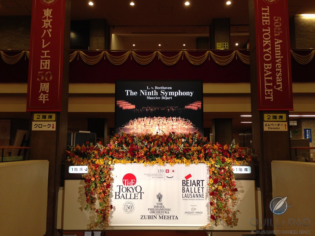The Béjart Ballet and Tokyo Ballet companies collaborated to perform Beethoven's 'Ninth Symphony' in Tokyo in celebration of the 50th anniversary of the Tokyo Ballet and the 50th anniversary of Maurice Béjart's choreography to the famous music