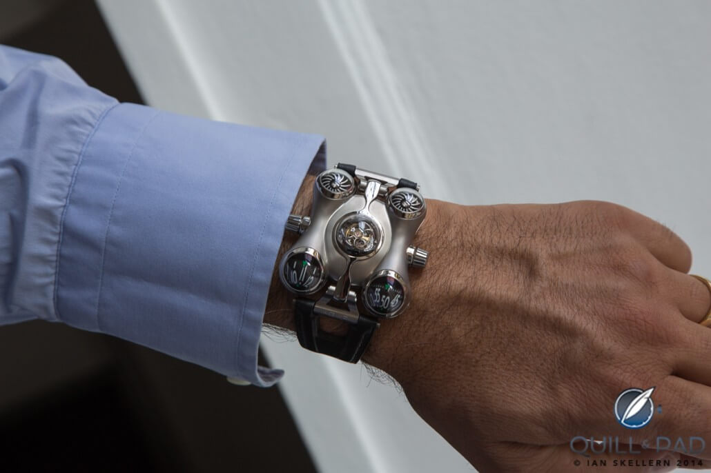 Horological Machine No. 6 (HM6) on the wrist