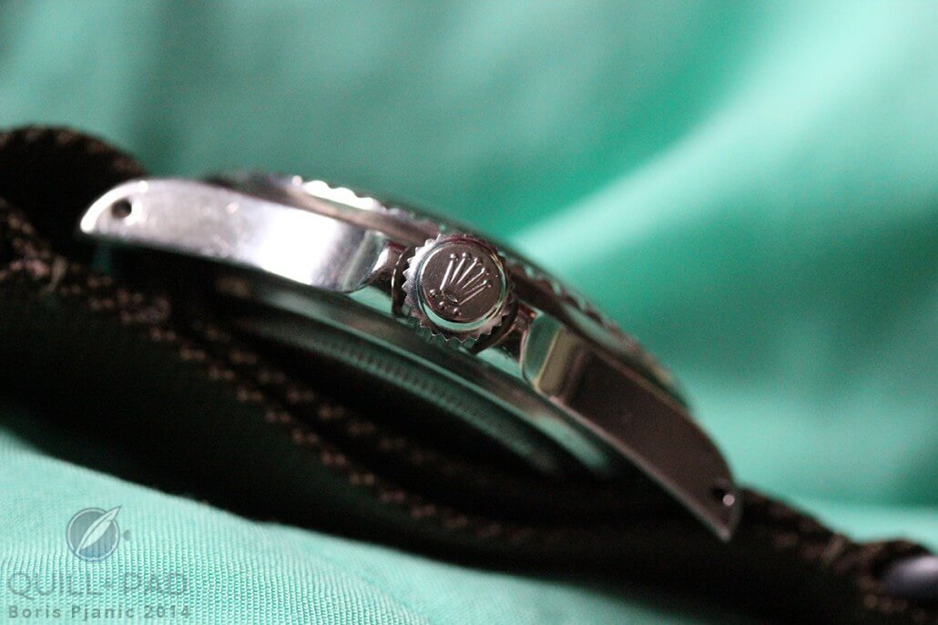 The crown of Rolex Submariner Reference 5512