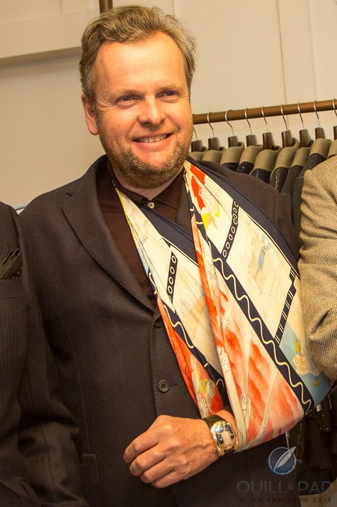 British tailor Timothy Everest wearing his UR-103