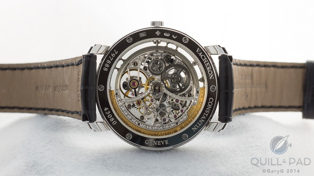 View through the Vacheron Constantin Malte Squelette from the rotor side