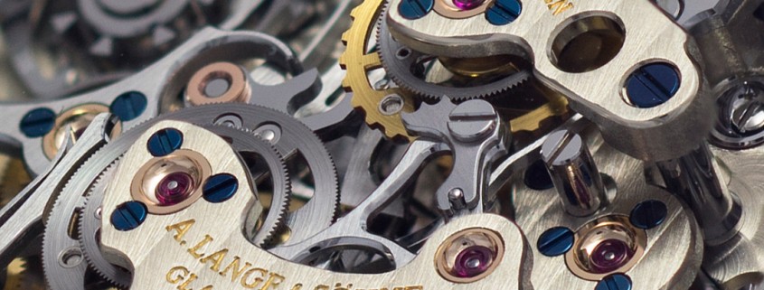 Assertive, clean finishing of the A. Lange & Söhne Lange Double Split movement