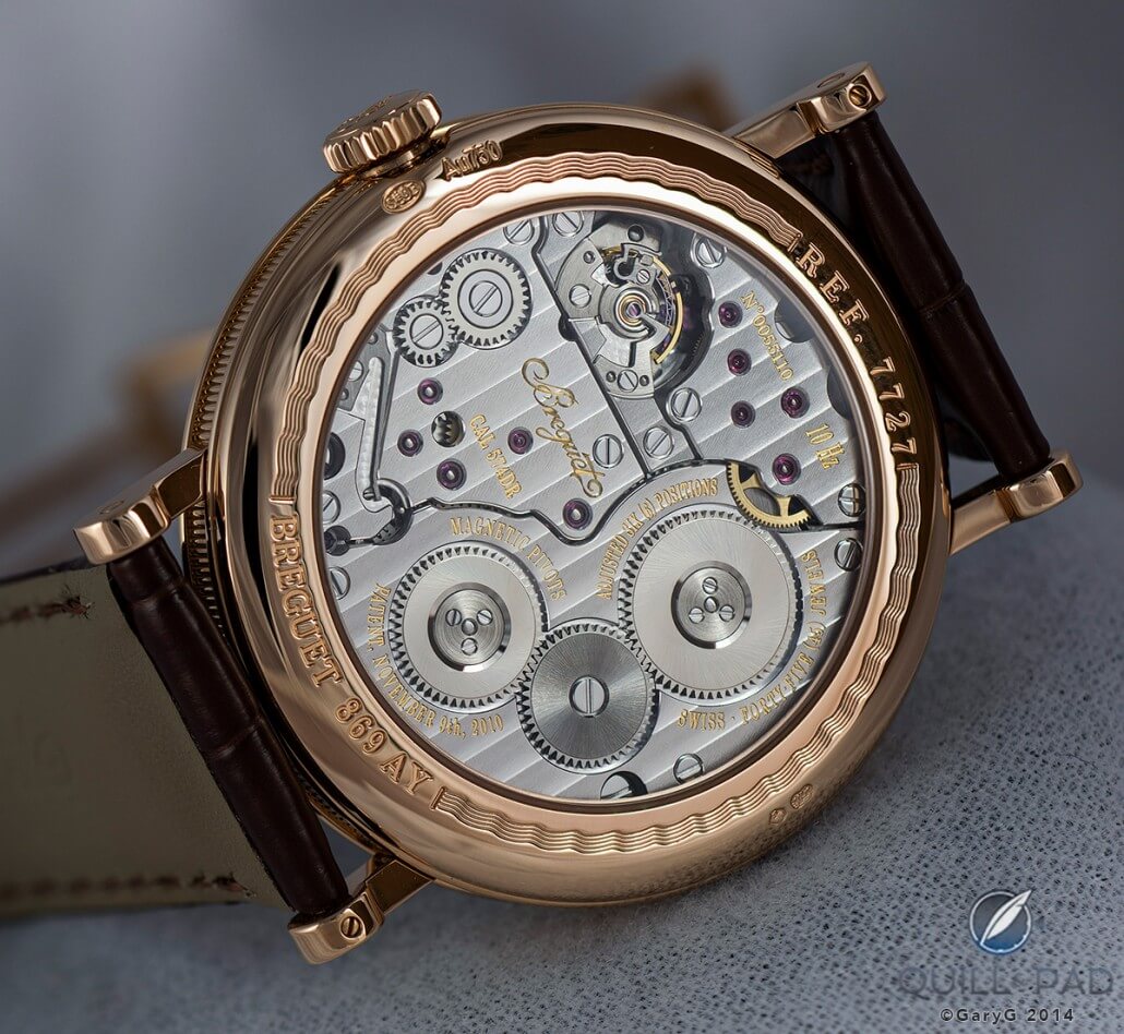 An initial look at the movement of the Breguet Classique Chronométrie Reference 7727