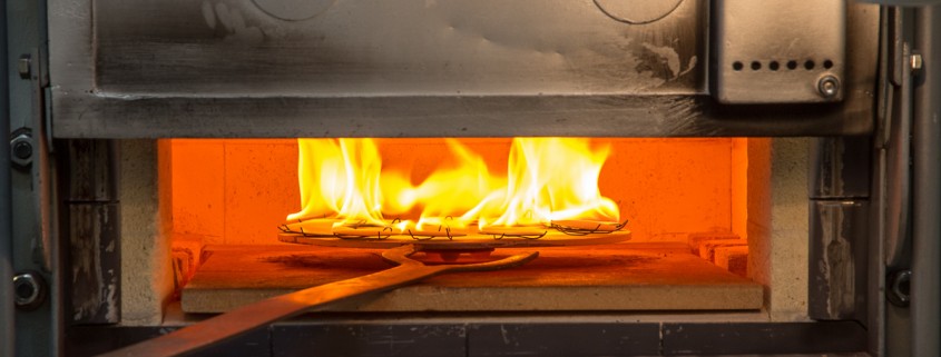 The dials appear to burn when first placed in the oven