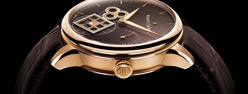 Maurice Lacroix Roue Carrée in red gold