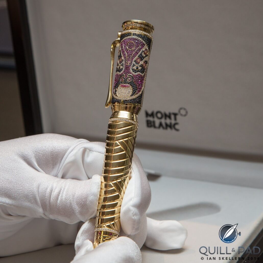 One of Montblanc's very colorful commissioned pieces