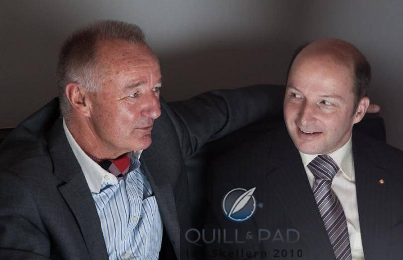 Peter Baumberger and Kari Voutilainen at Baselworld 2010