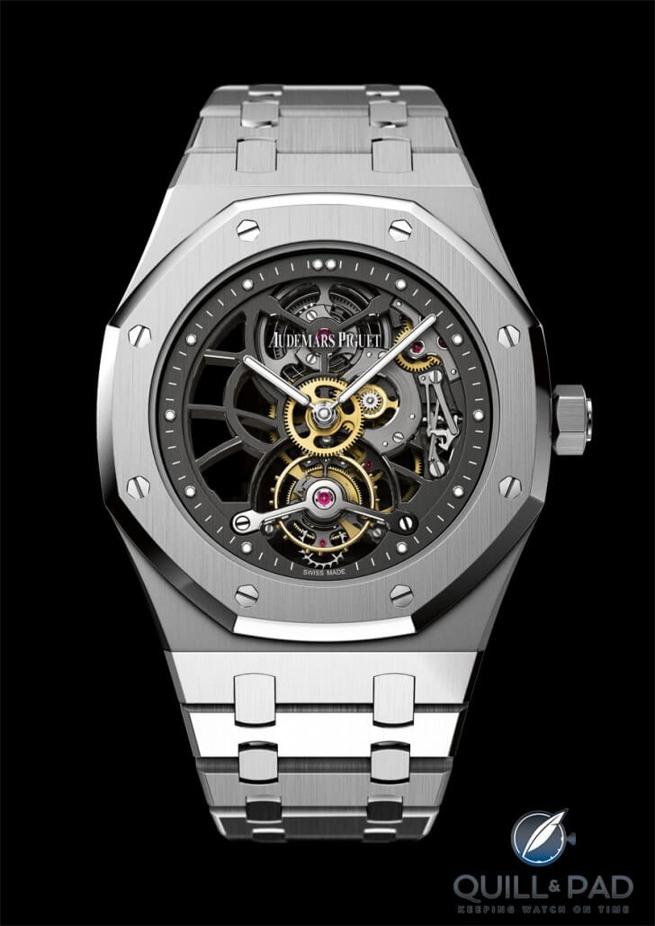udemars Piguet Openworked Extra-Thin Royal Oak Tourbillon