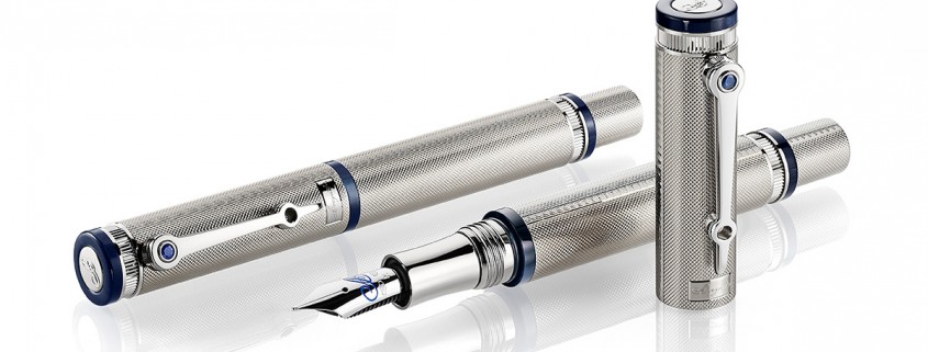 Breguet fountain pen with cap on and off