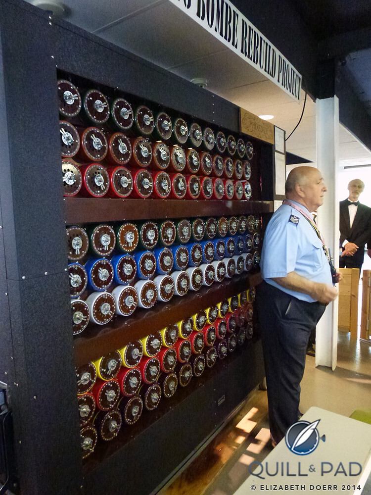 The Bombe machine at Bletchley Park, which can be considered the world's first general purpose computer; it was used to break German codes during World War II
