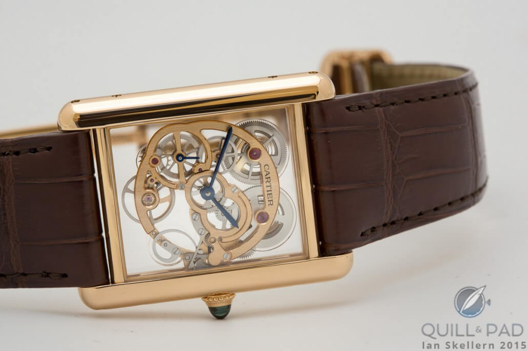 Cartier Tank Louis Cartier Skeleton Sapphire
