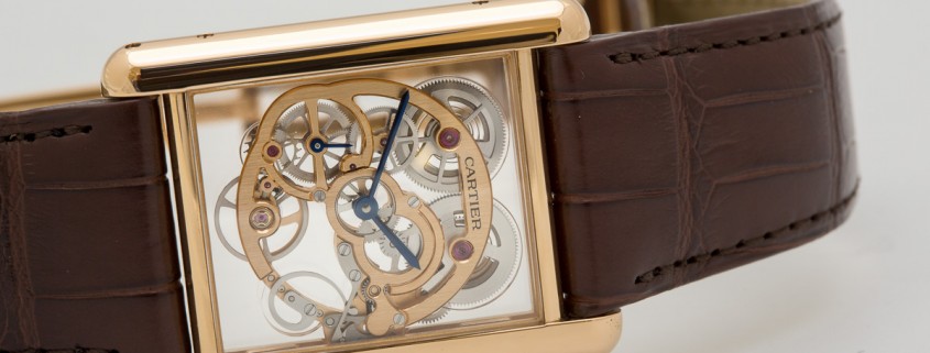 Cartier Tank Louis Cartier Skeleton Sapphire
