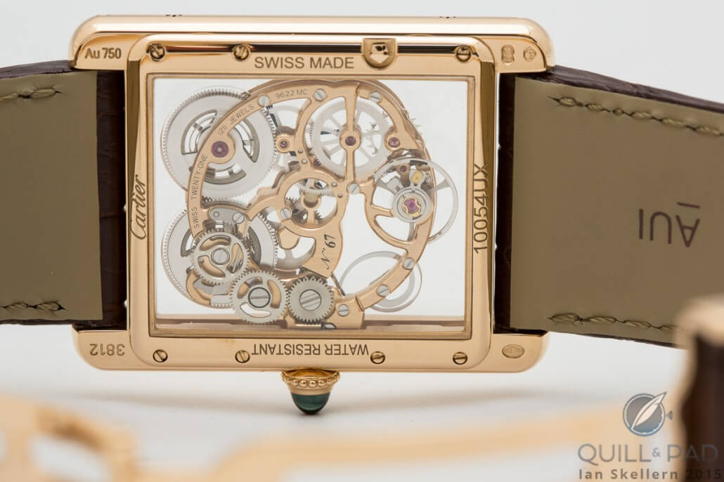 Cartier Tank Louis Cartier Skeleton Sapphire movement