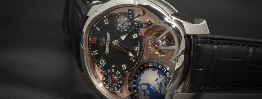 Greubel Forsey GMT with red gold dial
