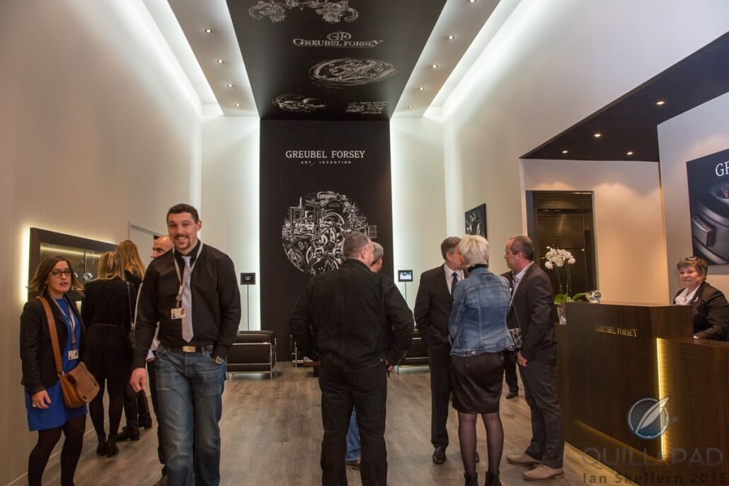 The Greubel Forsey stand at the 2015 SIHH