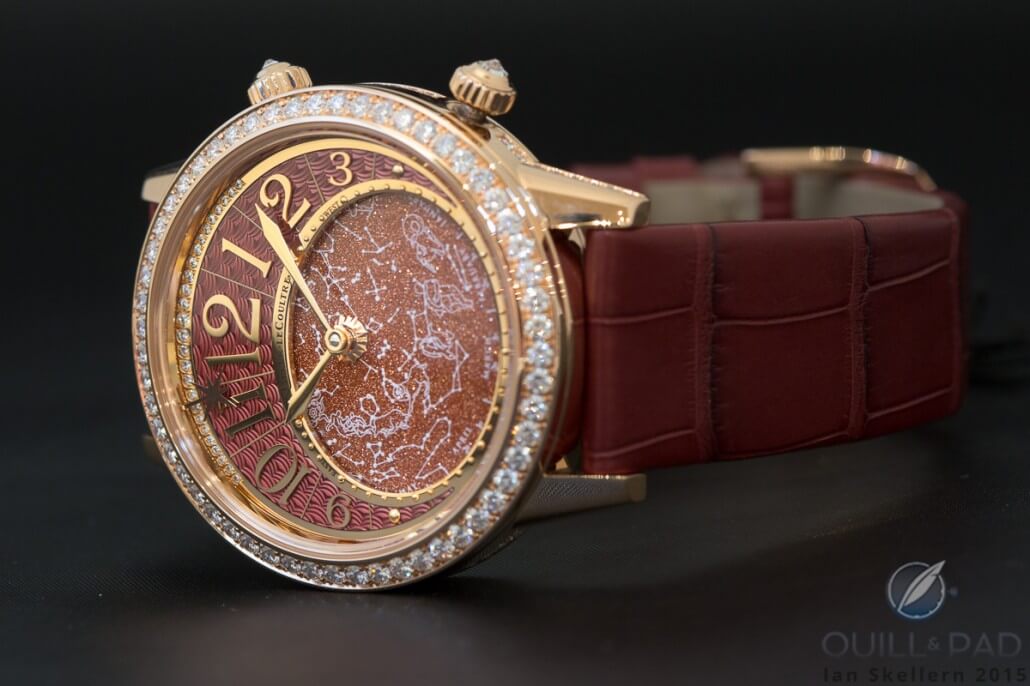 Scintillating Rendez-Vous Celestial with red aventurine dial by Jaeger-LeCoultre
