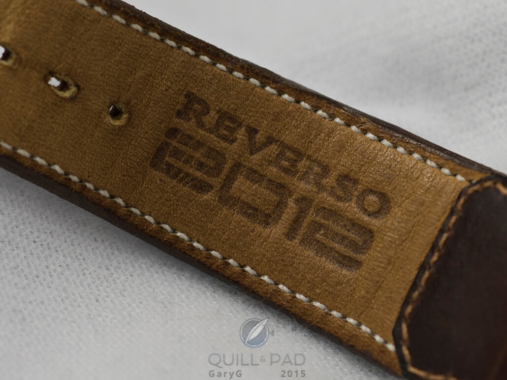 Marking indicating the 2012 limited production version of the Jaeger-LeCoultre Reverso Tribute to 1931