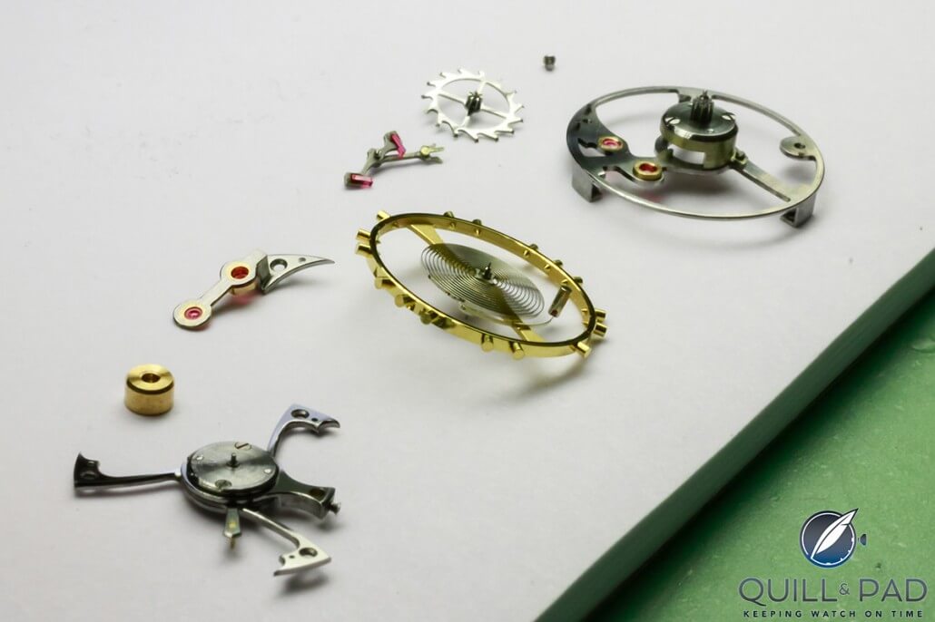 Tourbillon and escapement components for the RGM Pennsylvania Tourbillon