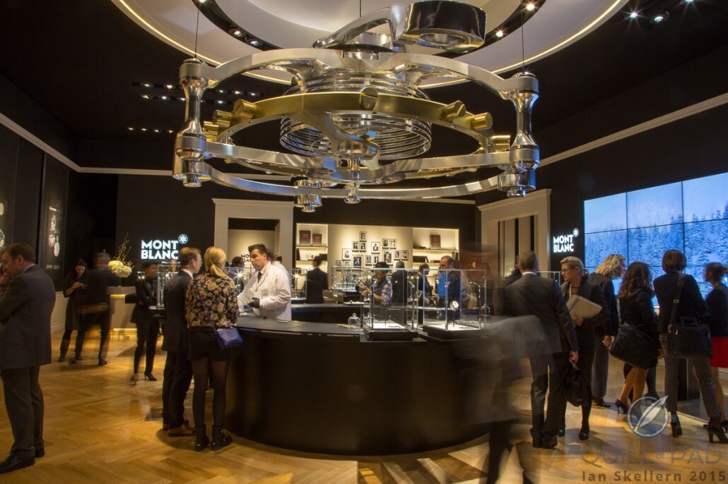 Not every interesting complication was in the display cases at Montblanc; the massive tourbillon on the ceiling is also well worth a few minutes' appreciation