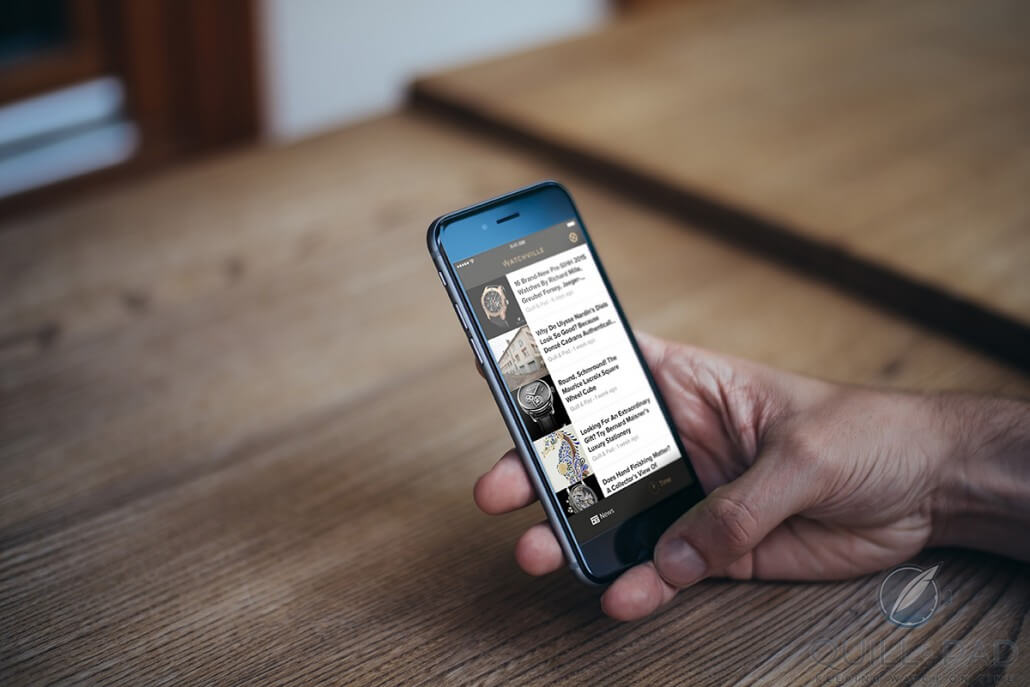 The Watchville app newsfeed