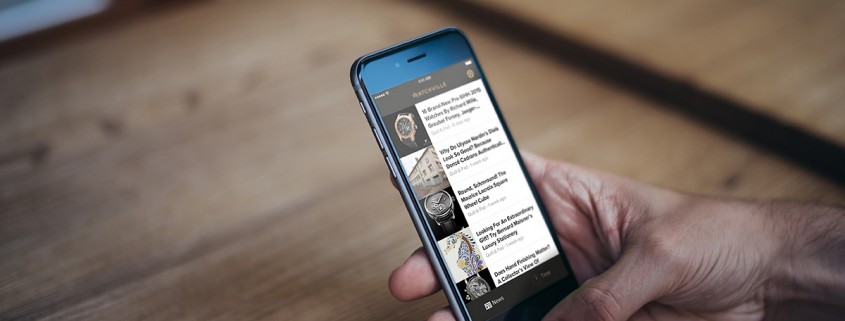 The Watchville app newsfeed