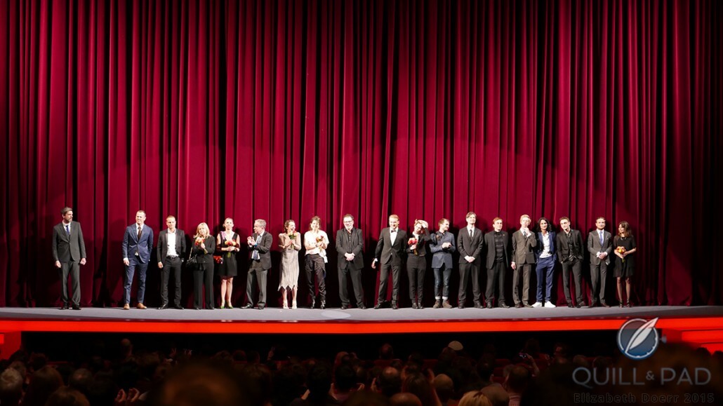 The cast and crew of the film 'Victoria,' which premiered at the 2015 Berlinale