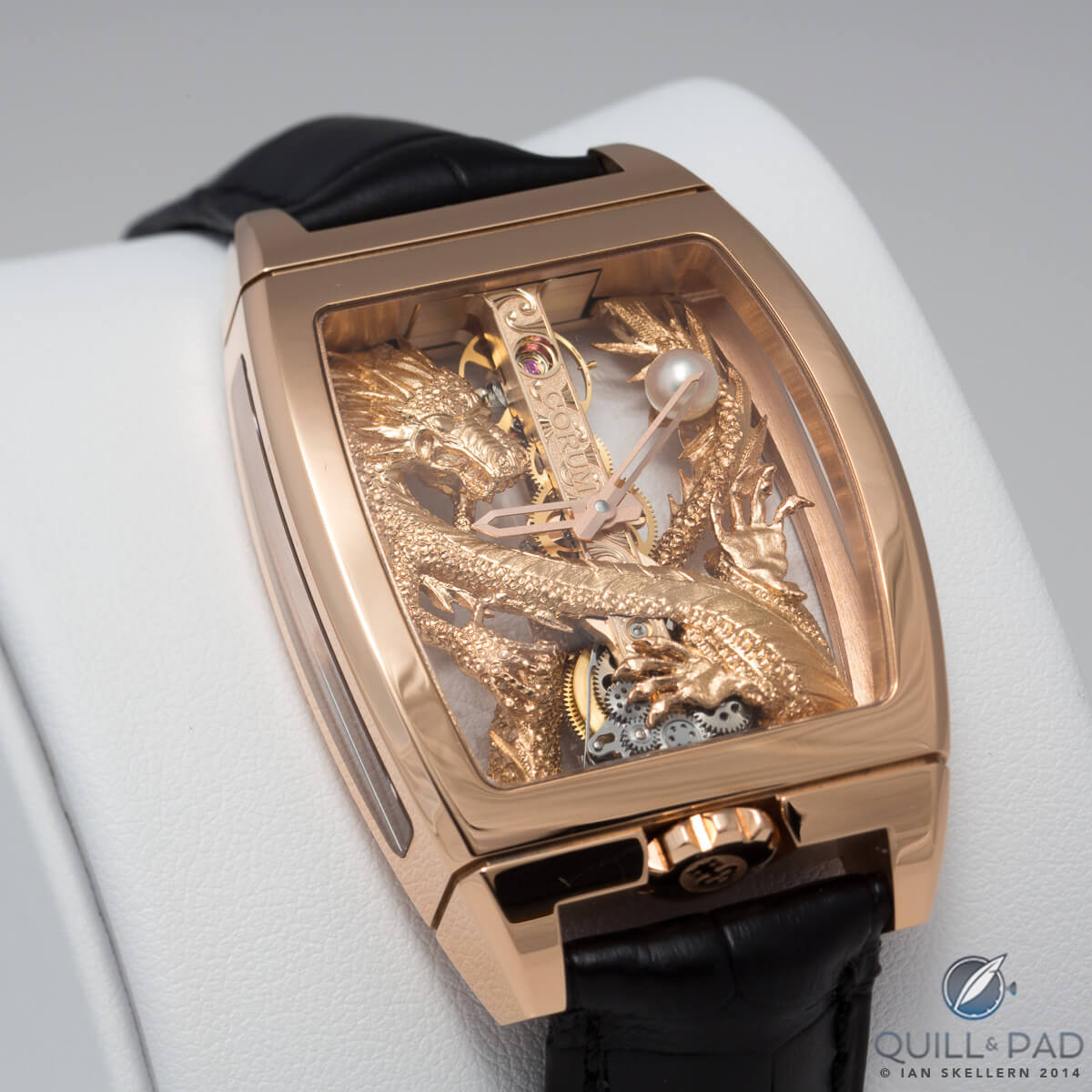 Corum Dragon Golden Bridge Dragon in red gold