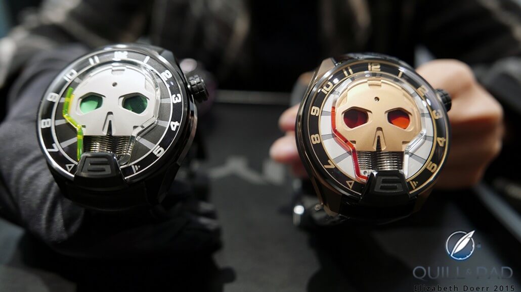 Green Eye Skull and Red Eye Skull by HYT