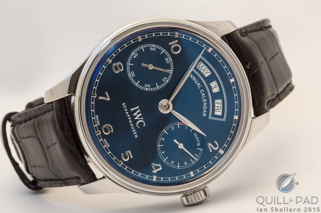 IWC Portugieser Annual Calendar on Santoni strap