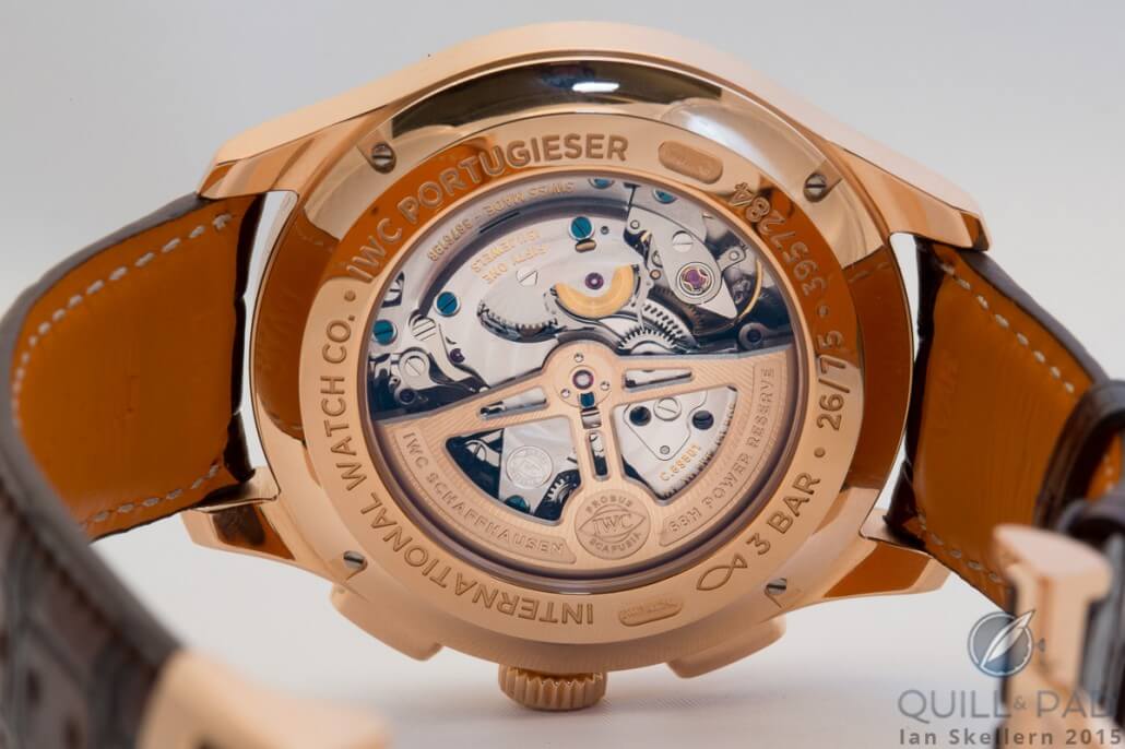 IWC Portugieser Perpetual Calendar Digital Date-Month Edition in 18 karat red gold with black dial
