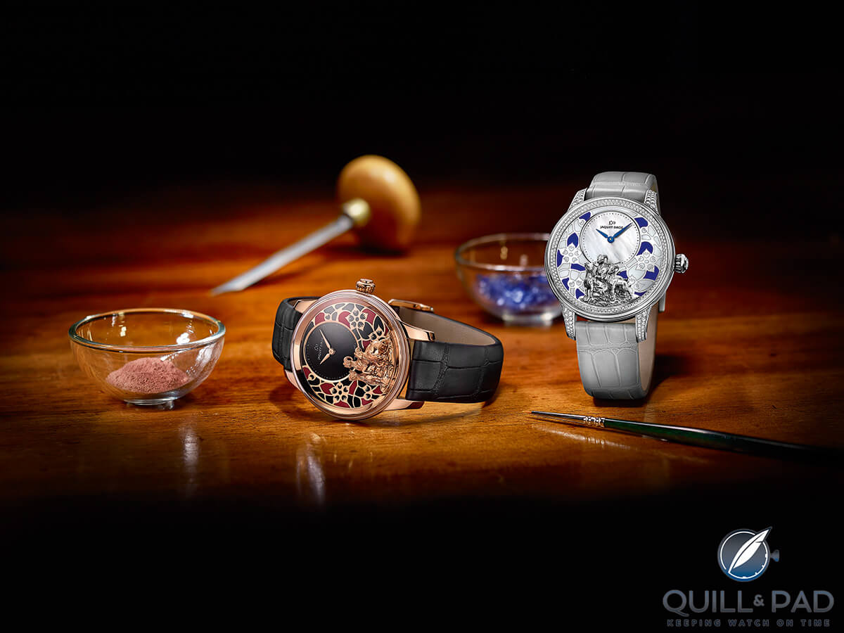 Jaquet Droz's Petite Heure Minute Relief Goats