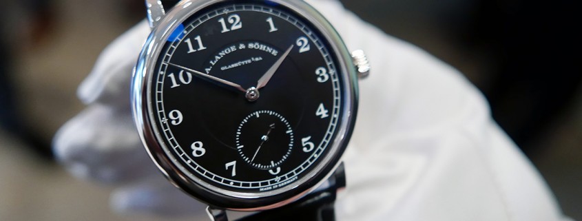 The 1815 200th Anniversary F.A. Lange in the hands of CEO Wilhelm Schmid