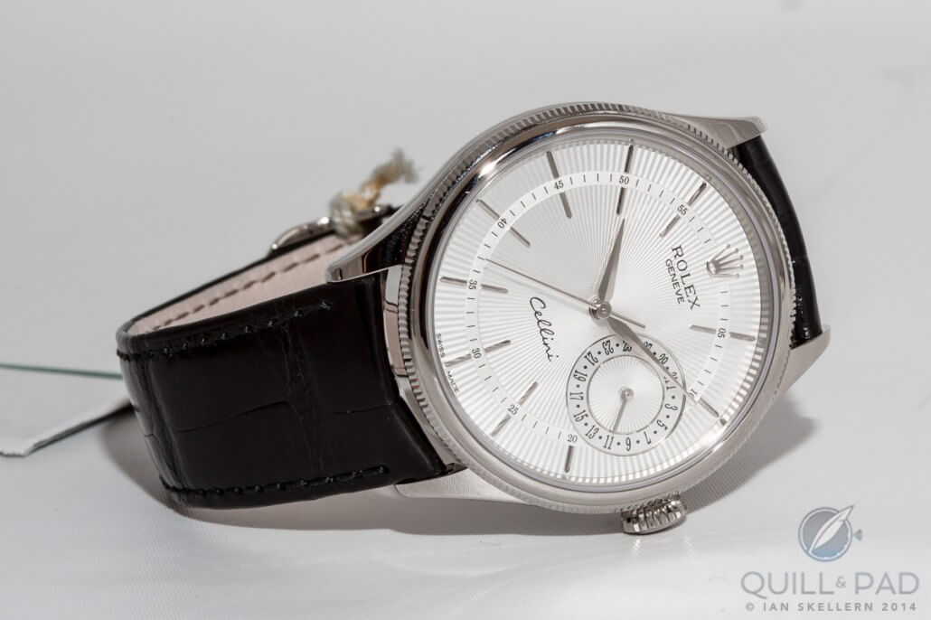 Rolex Cellini Date in white gold with light dial