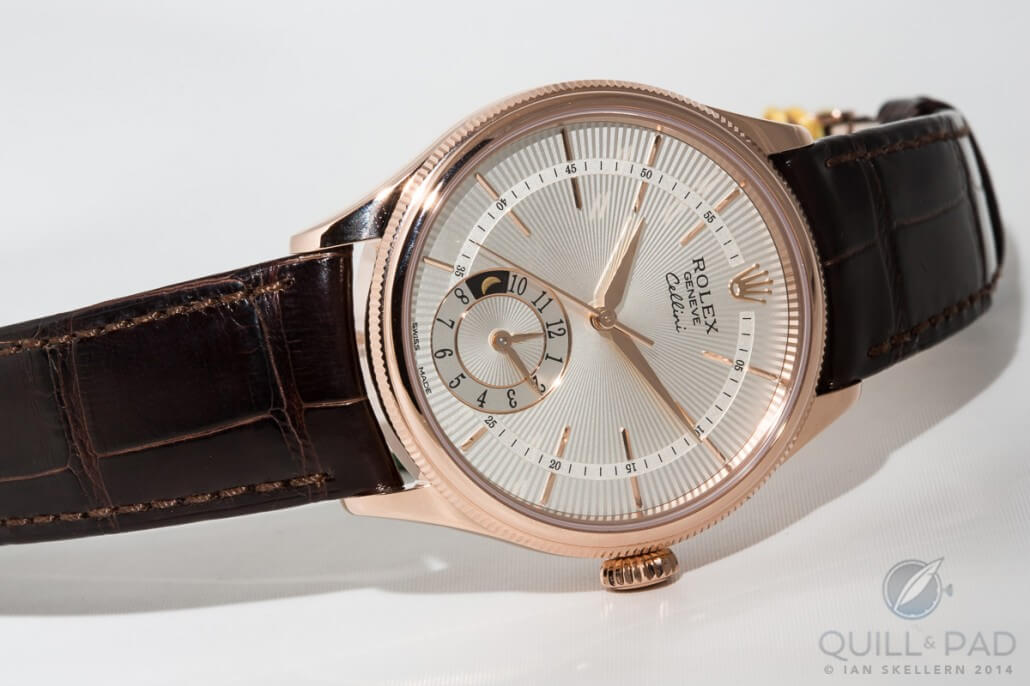 Rolex Cellini Dual Time in Everose gold with light dial