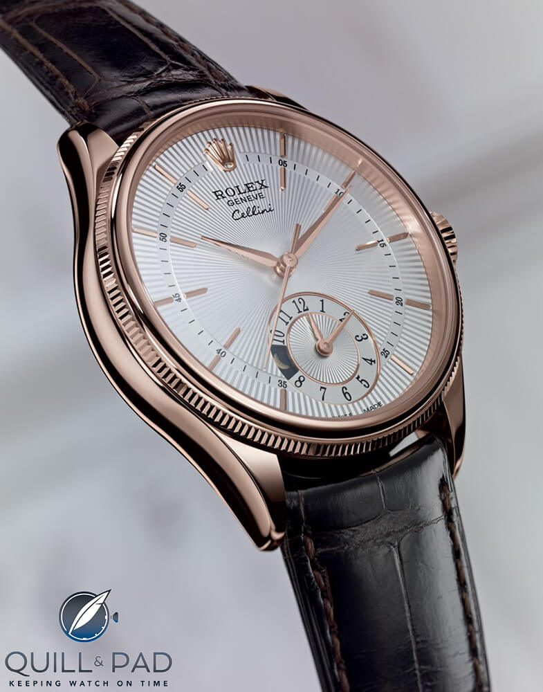Rolex Cellini Dual Time in Everose (pink) gold with light dial