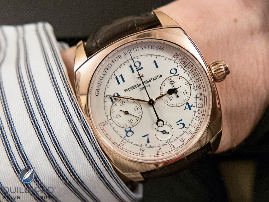 The Harmony Chronograph Caliber 3300, a re-edition of a 1928 Vacheron Constantin monopusher chronograph