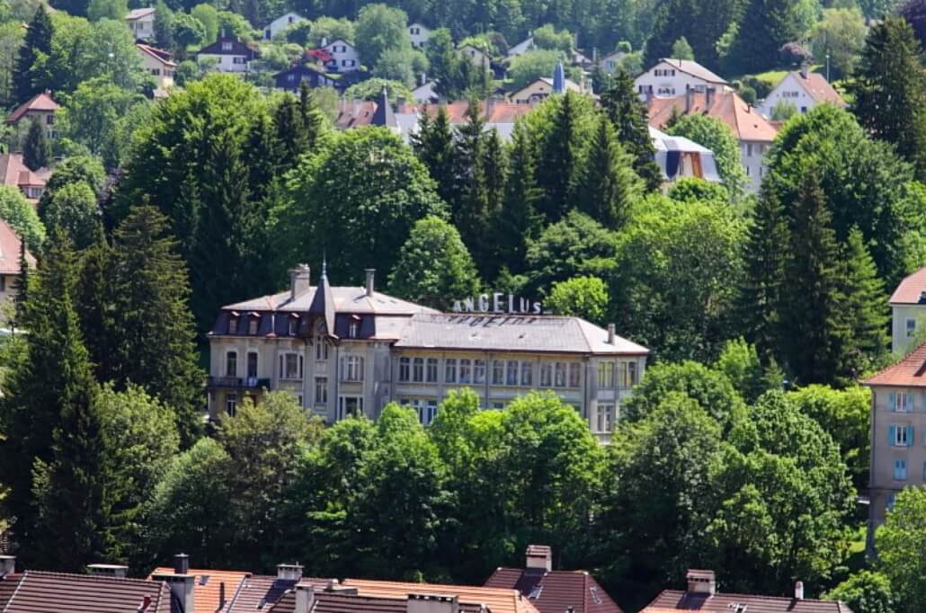 The 1941  Angelus factory in Le Locle, Switzerland 