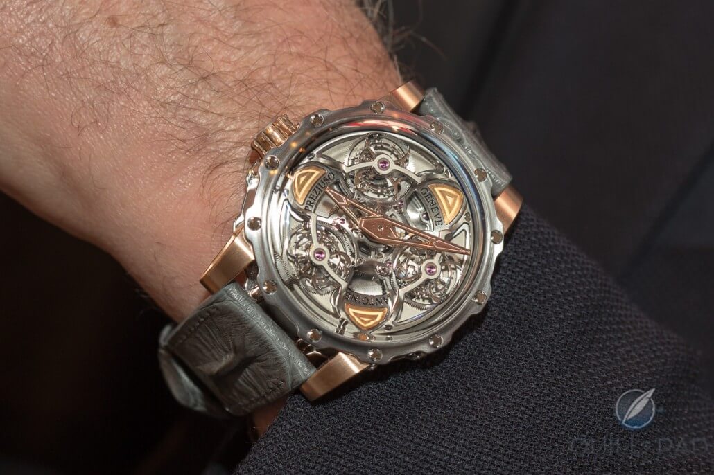Wristshot: Antoine Preziuso Tourbillon of Tourbillons on the wrist