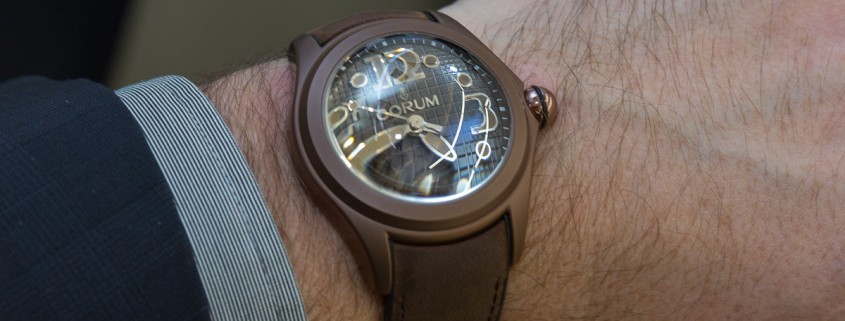Corum Bubble Vintage on the wrist