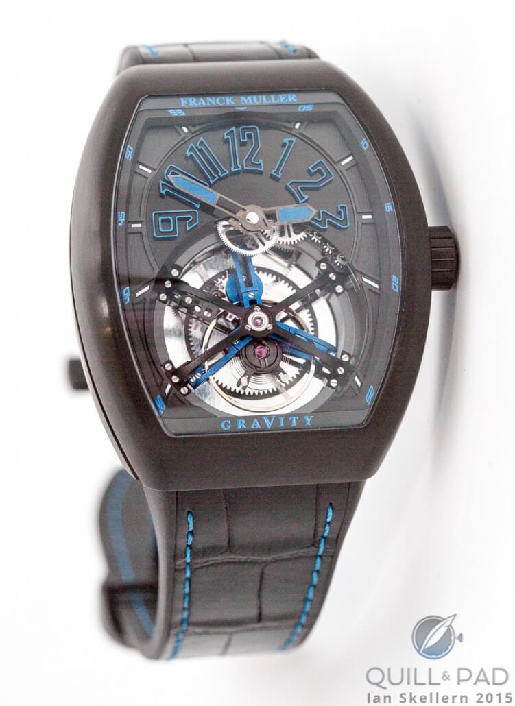 Franck Muller Vanguard Gravity in black PVD-treated titanium